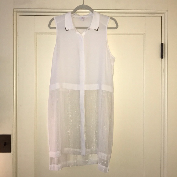 Candie's Tops - Women’s White Sleeveless Tunic